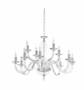 LAMP RAVEL 12 LUCI CRIST-CRO  amb_7065